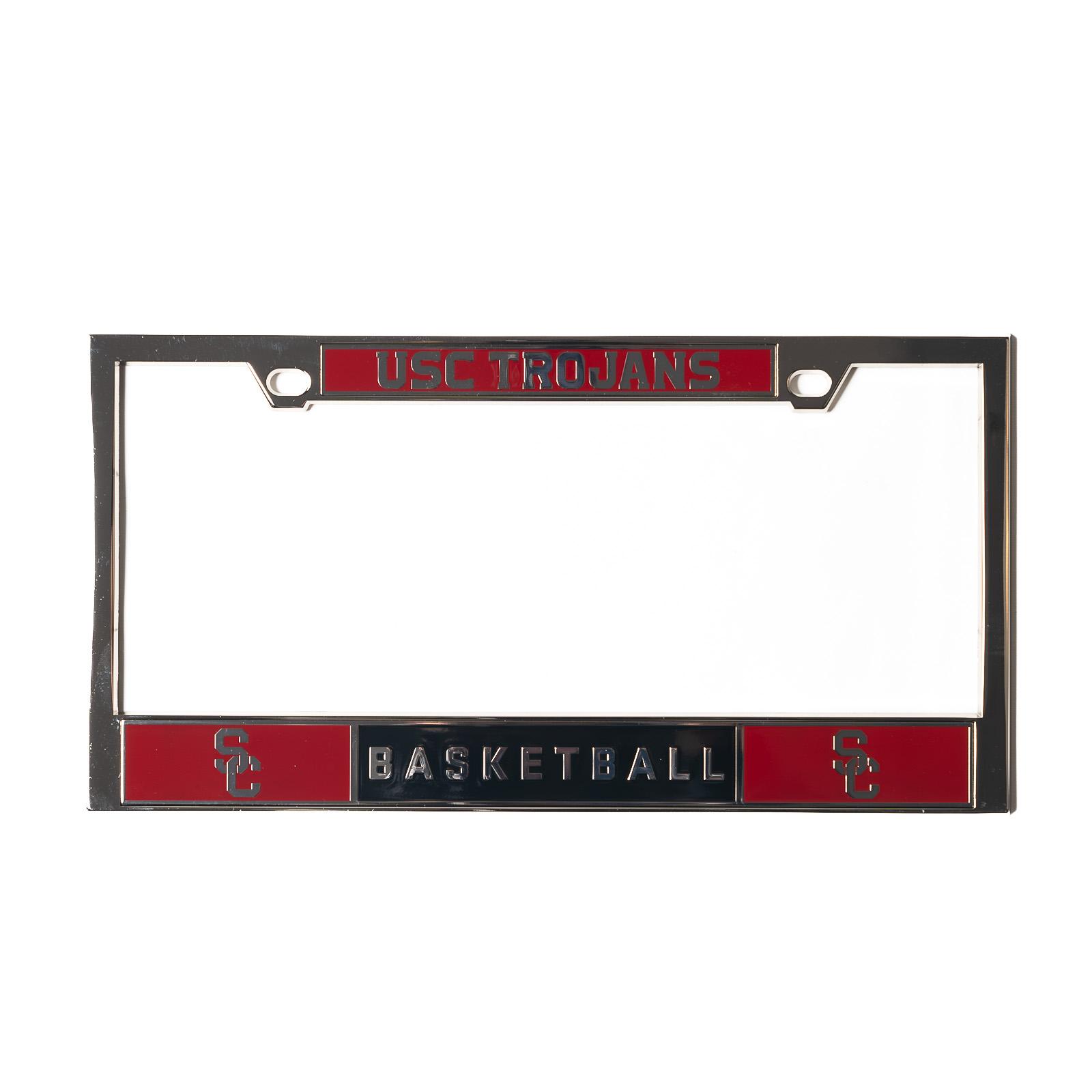 SC Interlock Basketball License Plate Frame Chrome by The U Apparel & Gifts image01